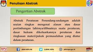 Check spelling or type a new query. Penyusunan Abstrak Peraturan Dan Keputusan Komisi Pemilihan Umum Ppt Download