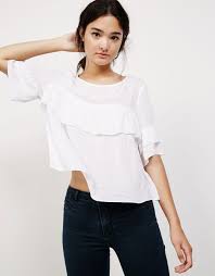 Savesave blouse a volants t40 for later. Camisa Viscosa Volante Manga Y Cuerpo Descubre Esta Y Muchas Otras Prendas En Blast Mode