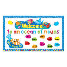 Sea Buddies Welcome To An Ocean Of Nouns Bulletin Board Idea Improve Writing Skills Kids Writing Sea Buddies