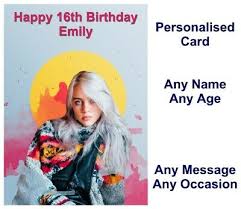 Her parents are actors patrick o'connell and maggie baird. Personalised Billie Eilish Birthday Or Christmas Card Any Name Age Or Occasion Ebay