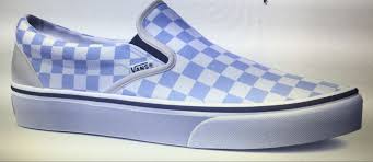 Baby Blue Checkered Vans Vans Vans Classic Slip On Slip On Sneaker
