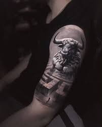 Minotaur Darwinenriquez Cheyennetattooequipment Balmtattoo Fusion Ink Greek Tattoos Taurus Tattoos Mythology Tattoos