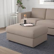 Vimle Hocker Mit Aufbewahrung Tallmyra Beige Ikea Osterreich Storage Footstool Storage Ottoman Ikea