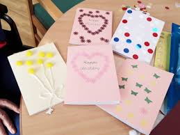 Add a touch of realism to a card with pressed flowers. Card Making Skills At The Old Downs Residential Care Home Residential Dementia Care Home In Kent