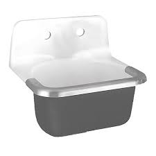 A laundry room sink, also called a utility or laundry sink, can be a major convenience if you have the space for one in your home. American Standard 7692008 020 Wall Mount 2 Hole White Black Utility Sink 33056567517 Ebay