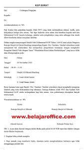 Berikut ini adalah contoh format surat undangan untuk warga di lingkungan karang taruna. Contoh Surat Undangan Pengajian Maulid Nabi Belajar Office