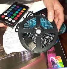 Monster Multi Color Usb Led Light Strip With Remote 6 5ft 2m Walmart Com Usb Led Light Strip Led Light Strips Strip Lighting