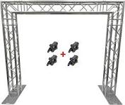 Amazon.com: Aluminum 10 ft. Width Goal Post Arch Truss ...