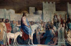 Find images of palm sunday. The Entrance Of Christ To Jerusalem On Palm Sunday Painting By Hypolithe Flandrin