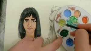 Mat bir biçimde kurur ve kapatıcı güçleri vardır. Guaj Boya Ile Portre Calismasi Guaj Boya Youtube