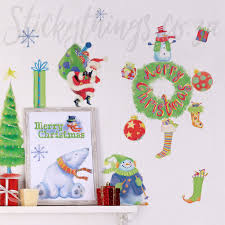 Green christmas christmas greeting cards christmas wall decal christmas photo cards christmas greetings christmas. Re Usable Merry Merry Christmas Wall Stickers Stickythings South Africa