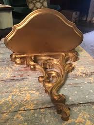 Vintage Syroco Wood Wall Hanging Sconce Shelf Ornate Wood Wall Hanging Wall Hanging Shelves Wood Wall