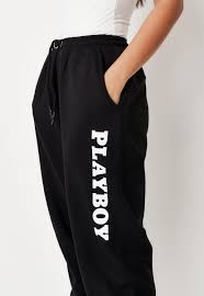 At pacsun, we're wholly committed to the sweatpants movement. Playboy X Missguided Black Logo Oversized Joggers Missguided