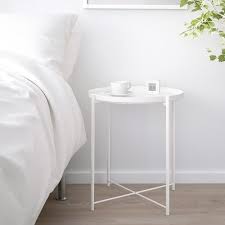 Gladom Mesa Bandeja Blanco 45x53 Cm Ikea Camas Con Almacenamiento Bandeja De Mesa Mesa Auxiliar Ikea