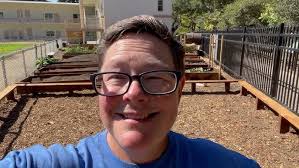 Megan McElroy thanks Talmadge Construction for Soquel Elementary School's  garden expansion project