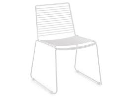 Building the modern outdoor chairs. White Metal Outdoor Dining Chair Huset Outdoor Furniture Store