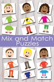 To find the answer to a funny riddle, solve the math problems. Free Printable Mix And Match Puzzles That Will Give Hours Of Fun
