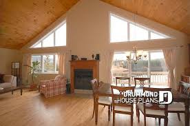 Vaulted Ceilings Vs Cathedral Ceilings Studio Design Vaulted Ceiling Living Room Drummond House Plans House