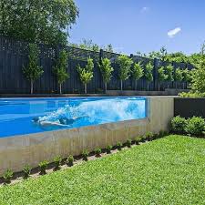 Now You Can See What Happens Below The Surface With This Clear Acrylic Panel By Aquaplex Australia Lap Pool Designs Pool Designs Backyard Pool