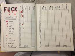 Finished My Period Tracker Really Liking The Simplicity Of It Bulletjournal Bullet Journal Ideas Pages Bullet Journal Period Tracker Bullet Journal Writing