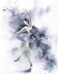 Ballerina In Purple Gallery Wall Set Of 2 Fine Art Prints Etsy In 2021 Ballet Art Ballerina Painting Purple Art