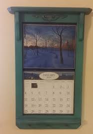 Distressed Calender Frame Fit Lang Calenders By Fortheloveofpine Diy Calendar Frame Diy Calendar Holder Wooden Calendar
