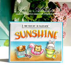 Sunny Studio: Guest Designer Spotlight: Beach Buddies & Outback Critter  Cards with Karin Ã…kesdotter