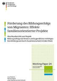 Maybe you would like to learn more about one of these? Bamf Bundesamt Fur Migration Und Fluchtlinge The Brief Analyses Forderung Des Bildungserfolgs Von Migranten Effekte Familienorientierter Projekte