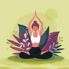 El yoga es la tendencia mental que nos lleva a realizar nuestro más alto potencial. Feliz Dia Internacional Del Yoga Vector Premium