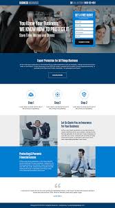 Business Insurance Landing Pages For Capturing High Quality Leads Business Insurance Small Business Insurance Landing Page Design