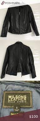 Wilsons Leather Pelle Studio Black Jacket Wilsons Leather Black Jacket Wilsons Leather Jacket