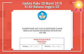 Kumpulan ki kd mts sesuai kma nomor 183 tentang kurikulum pendidikan agama islam (pai) dan bahasa arab pada madrasah tahun 2019. Inilah Ki Dan Kd Bahasa Inggris Sd Kurikulum 2019 Dunia Edukasi