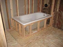 Make sure you support the tub at the floor level as well. Site Disabled Freeservers Bathtub Remodel Bathroom Tub Remodel Diy Bathtub