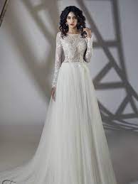 If effortless look is on your mind, then our boho lace wedding dress is something which you surely can't miss out on. Long Sleeves Lace Soft Tulle Skirt Wedding Dress Mon Belle Bridal