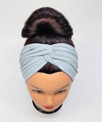 Silver Turban Headband, Extra Wide Headband, Nurse Headband, Nurse Buttons  Headbands, Wide Headband, Yoga Headband