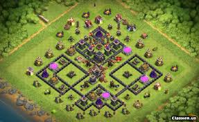Coc th9 war base design anti 3 stars with links. Town Hall 9 Th9 Anti 3 Star Hybrid Base With Link 9 2019 Trophy Base Clash Of Clans Clasher Us