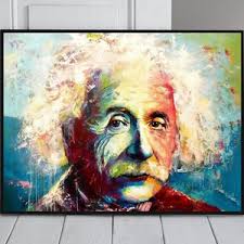 Einstein, Pop Art Poster, Digital Print, Home Decor, Digital Illustration,  Wall Art, Science, Home Gift Idea, Kunstdruck