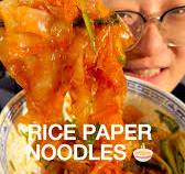 Spicy Rice Paper Noodles -NO COOKING in 5 minutes, gluten free, follow me  @littlericenoodle for more vegan asian recipes🤓, We made this bowl of  spicy rice noodles with rice paper, it is such a quick ...