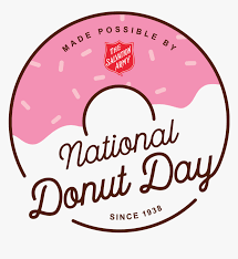 Raise your cup and salute the greatness of coffee! Dunkin Donuts Clipart Plain Doughnut National Donut Day Salvation Army Hd Png Download Kindpng