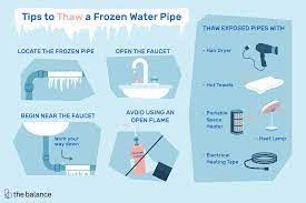 When underground frozen pipes are discovered, you'll need to take the following action. 7 Tips For Thawing A Frozen Water Pipe