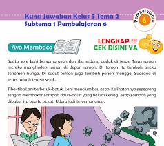 Lengkap Kunci Jawaban Kelas 5 Tema 2 Subtema 1 Pembelajaran 6 Kunci Jawaban Tematik Lengkap Terbaru Simplenews