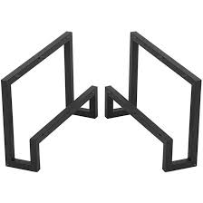 Black cast iron coffee table legs,metal furniture legs 2 pcs(h28xw24),industrial dining table legs,rustic duty square tube desk legs,metal legs for diy cof. 17 Stories Metal Furniture Legs Industrial Dining Table Legs Black Cast Iron Coffee Table Legs 15 74 Height 24 Wide Metal Legs For Diy Coffee Table Furniture Bench Heavy Duty Square Tube Desk Legs 2 Pcs