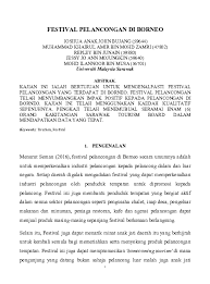 Unit pemodenan tadbiran dan perancangan pengurusan malaysia. Pdf Festival Pelancongan Di Borneo Joshua John Academia Edu