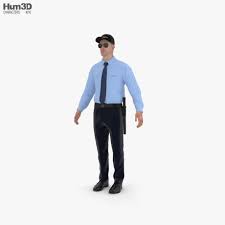 Security Guard Security Guard Model 3d Model