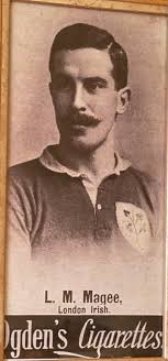 Ogdens Cigarette Card-Louis Magee -Legendary Irish Rugby International