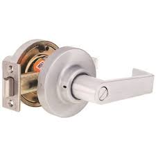 Inside lever locks/unlocks by turn button. Privacy Door Leversets Newton Supply