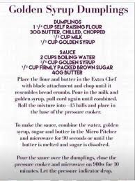 Pin By Dianne Griffin On Golden Syrup Dumplings Golden Syrup Dumplings Golden Syrup Tupperware Pressure Cooker