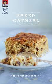 With Quaker Oats There S Always A New Way To Start Your Day Baked Oatmeal Is A Sweet Hearty Breakfast That Ca Recipes Baked Oatmeal Recipes Oatmeal Recipes