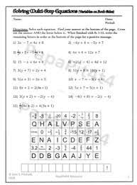 Translate a word statement to an equation 3. Multi Step Equations With Variables On Both Sides Worksheet Tpt