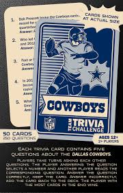 What the cook drives that's loaded with supplies. Nfl Dallas Cowboys Team Trivia Challenge